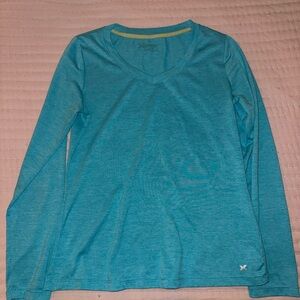 Xersion Long Sleeve Athletic V-Neck Top M